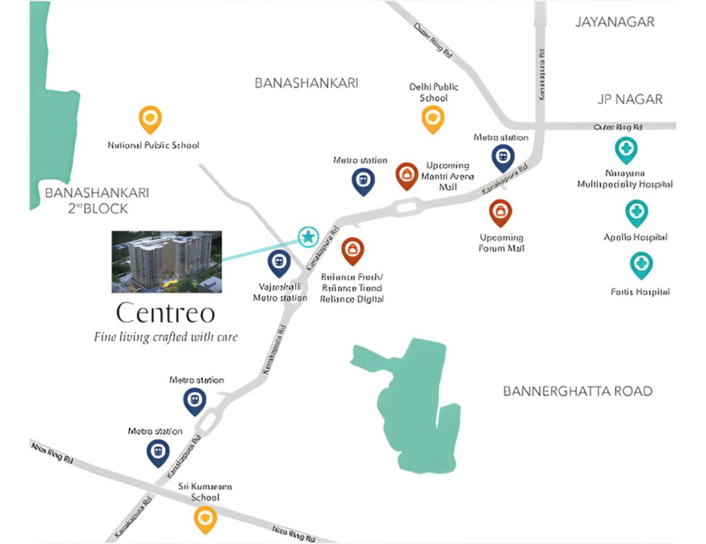 centreo map
